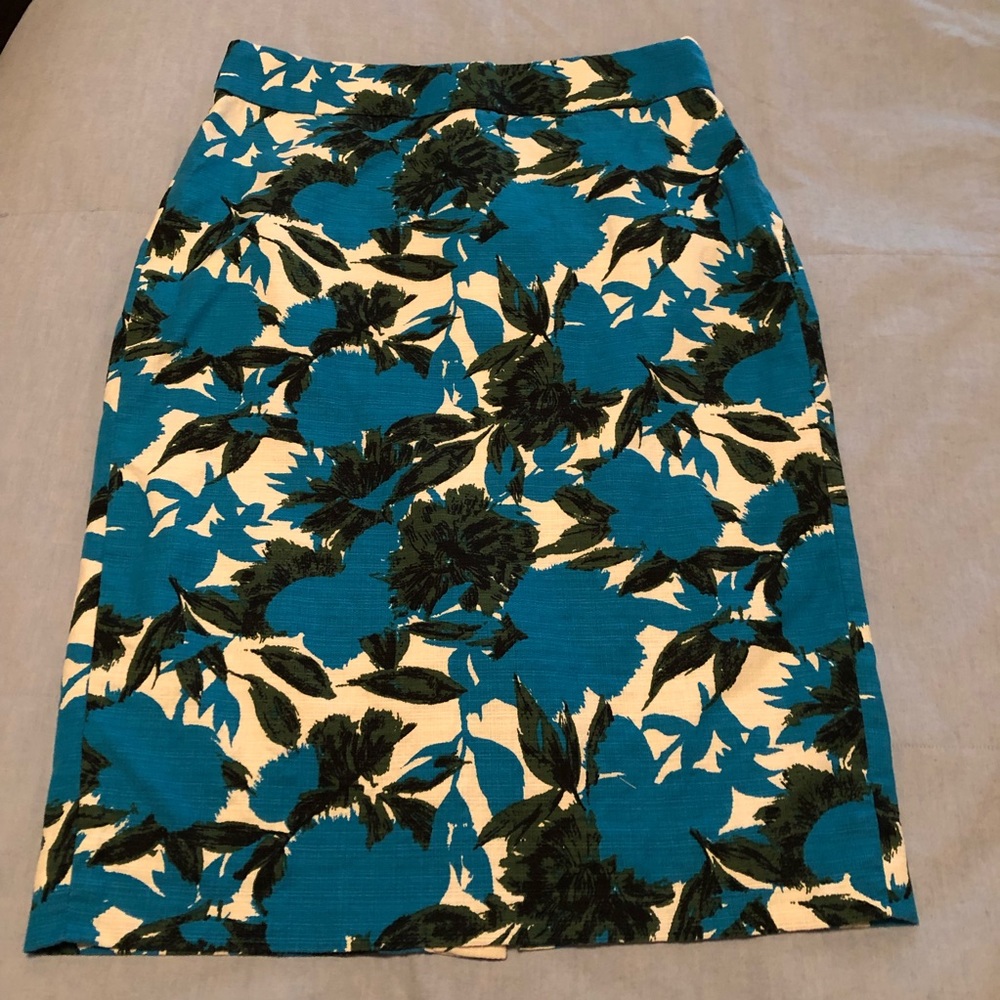 J. Crew No. 2 pencil skirt in vibrant floral